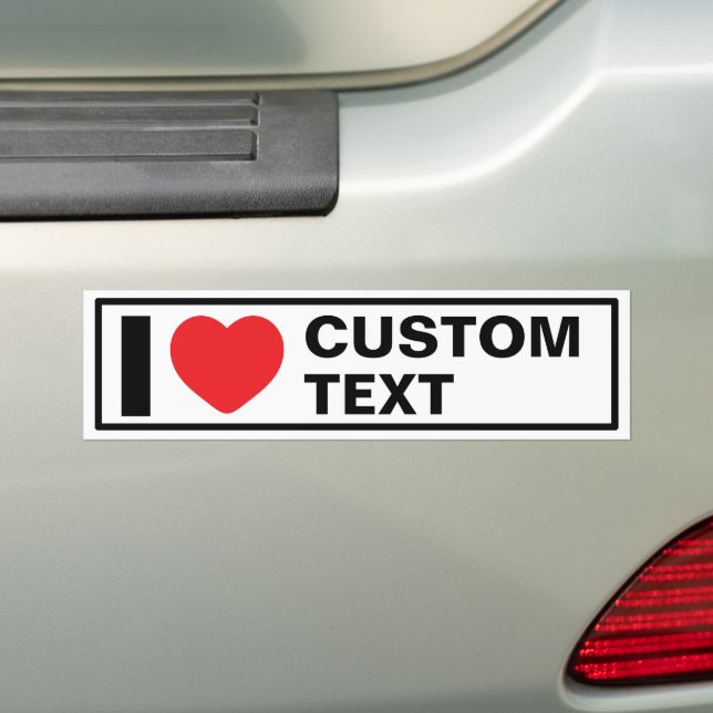 Adesivo Para Carro I Heart Modern Classic Bumper Sticker (No carro)