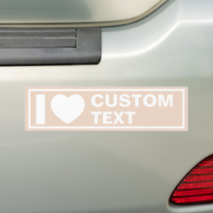 Adesivo Para Carro I Heart Modern Minimalist Bumper Sticker