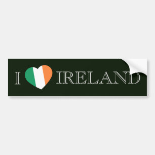 Adesivo Para Carro I Heartflag Ireland bscn