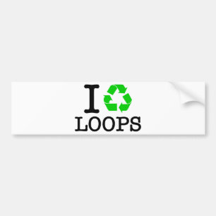 Adesivo Para Carro I Loops de Reciclar