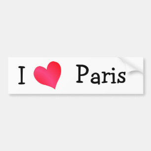 Adesivo Para Carro I Love Paris
