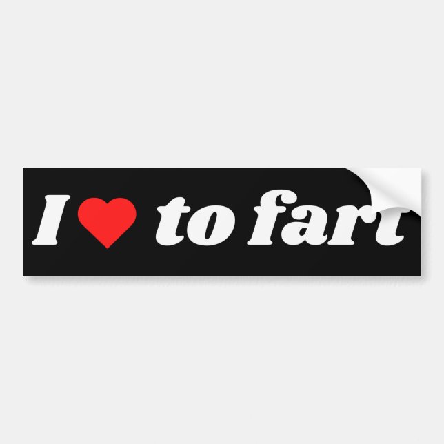 Adesivo Para Carro I Love To Fart  (Frente)