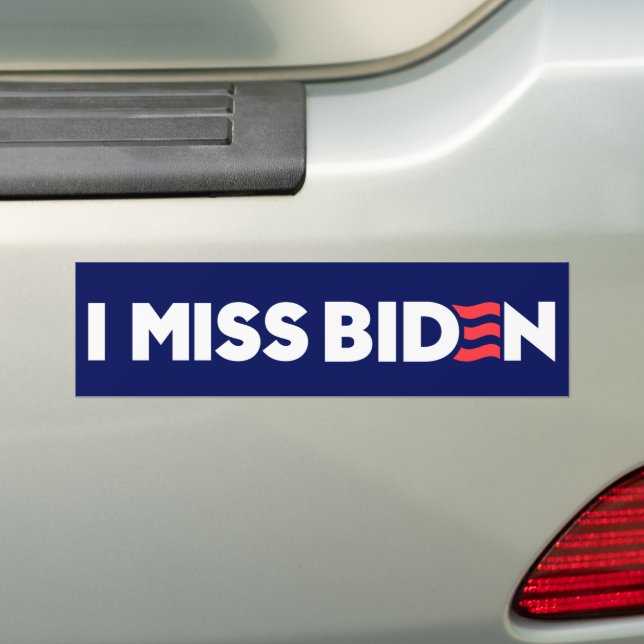 Adesivo Para Carro I Miss Biden Anti-Trump (No carro)