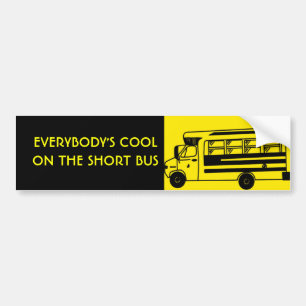 Adesivo Para Carro i_ride_short_bus, TODOS COOLON O ÔNIBUS CURTO