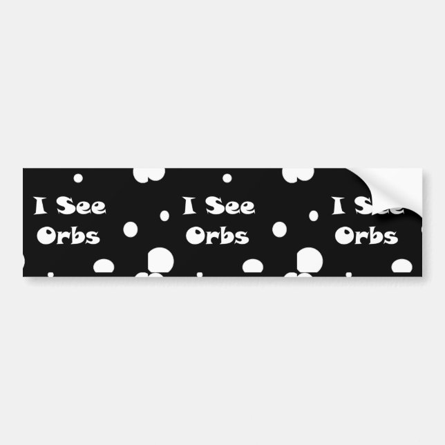 Adesivo Para Carro I See Orbs-bumper sticker (Frente)