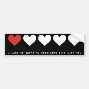 Adesivo Para Carro I want to spend my remaining life with you