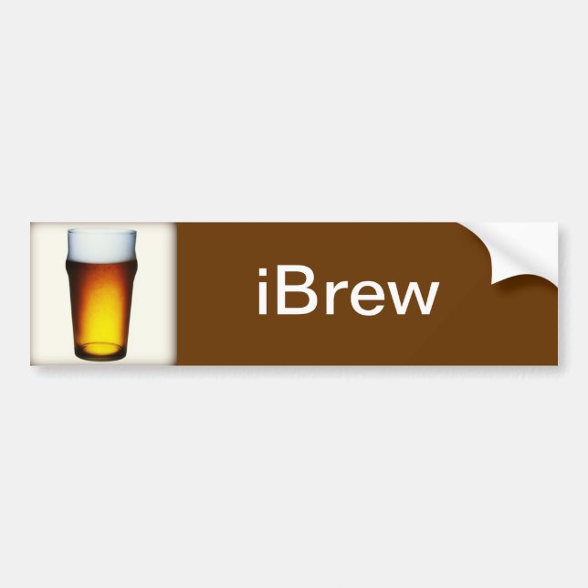 Adesivo Para Carro iBrew Ale Glass (Frente)