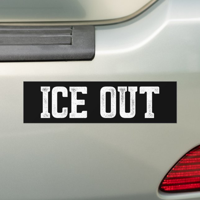 Adesivo Para Carro ICE Out Immigration Reform anti-ICE (No carro)