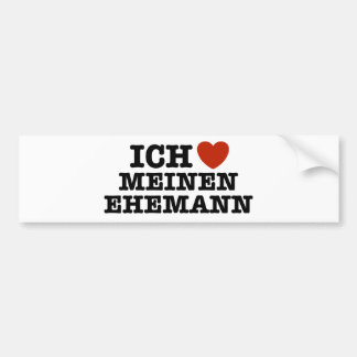 Adesivo Para Carro Ich Liebe Meinen Ehemann