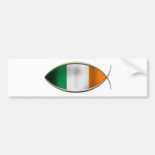 Adesivo Para Carro Ichthus - bandeira irlandesa