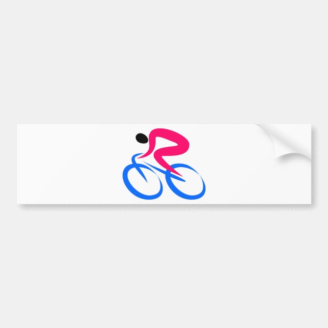 Adesivo Para Carro Ícone do ciclista (Frente)
