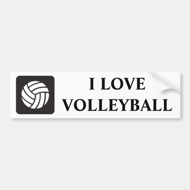 Adesivo Para Carro Ícone do voleibol (Frente)