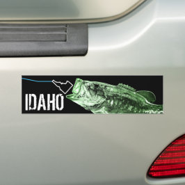 ADESIVO PARA CARRO ID LARGEMOUTH BASES - AQUI PESCA STKG IDAHO