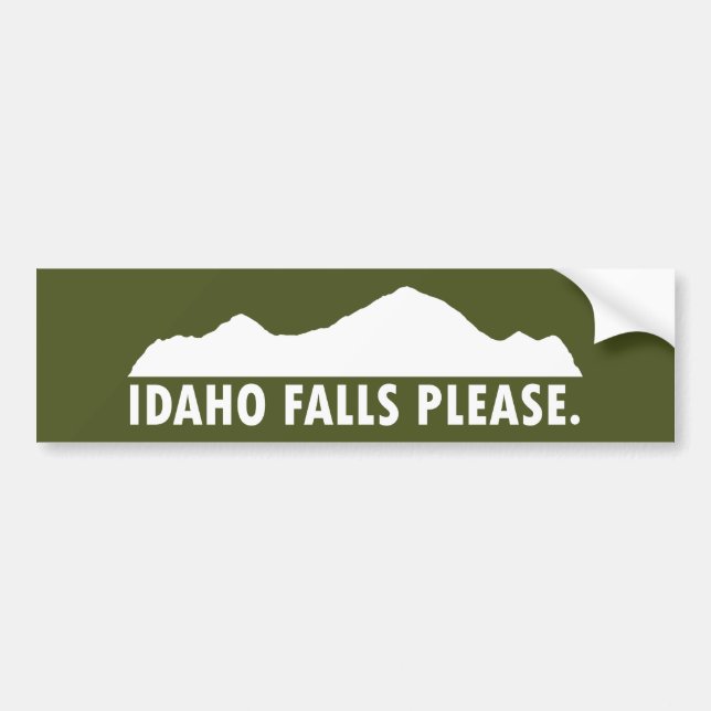 Adesivo Para Carro Idaho Falls Please (Frente)