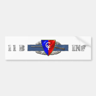 Adesivo Para Carro Identificação da INFANTARIA 11B 38TH