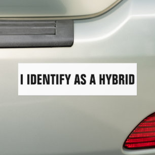 ADESIVO PARA CARRO IDENTIFICO-ME COMO UM VESTIDO DE BUMPER DO HÍBRIDO