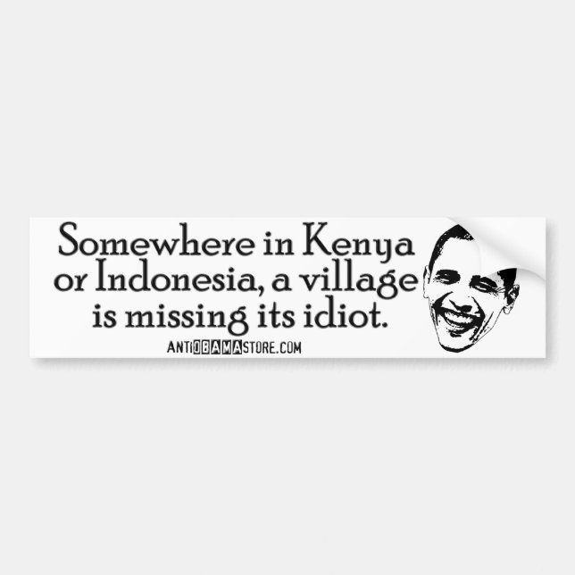 Adesivo Para Carro Idiota de Villiage (Frente)