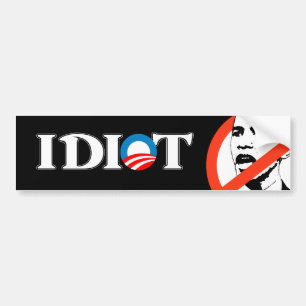 Adesivo Para Carro Idiota Obama