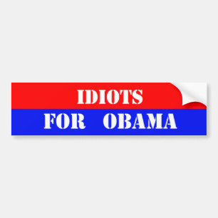 Adesivo Para Carro idiota para obama