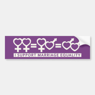 Adesivo Para Carro Igualdade de casamento / Um protetor personalizado
