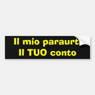 Adesivo Para Carro Il mio paraurti - Bumper Sticker