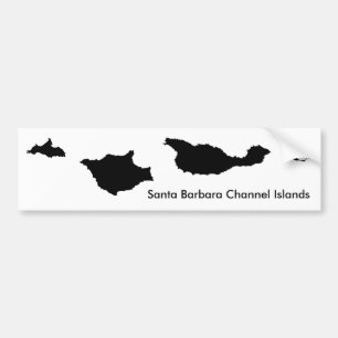 Adesivo Para Carro Ilhas channel de Santa Barbara