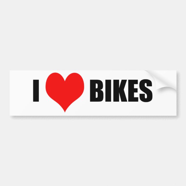 Adesivo Para Carro Ilovebikes (Frente)