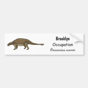 Adesivo Para Carro Ilustração de desenho animado de Ankylosaurus