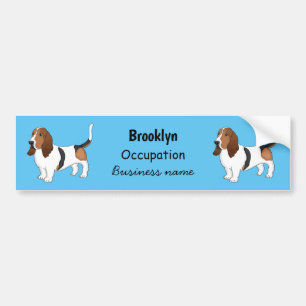 Adesivo Para Carro Ilustração de desenho animado de cão de cão de cão