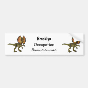 Adesivo Para Carro Ilustração de desenho animado de Dilophosaurus