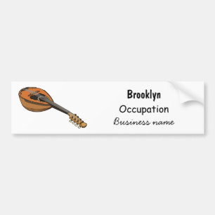 Adesivo Para Carro Ilustração de desenho animado de Mandolin