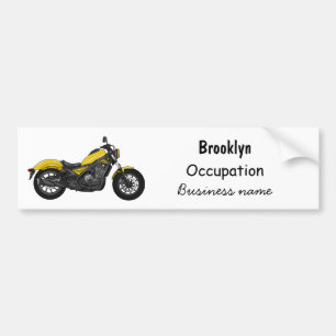 Adesivo Para Carro Ilustração de desenho animado de motociclo cruzado