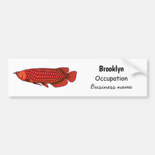Adesivo Para Carro Ilustração de desenho animado de peixes da Arowa