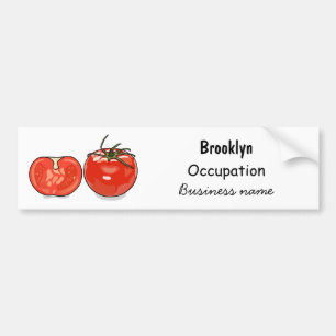 Adesivo Para Carro Ilustração de desenho animado de tomate