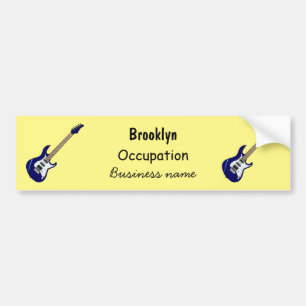 Adesivo Para Carro Ilustração de desenho de guitarra elétrica