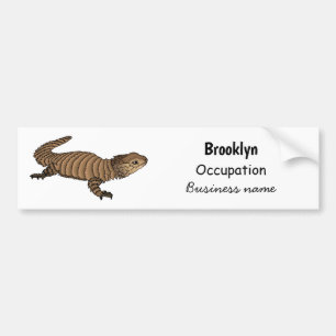 Adesivo Para Carro Ilustração de desenho de lagarto girado por Armadi