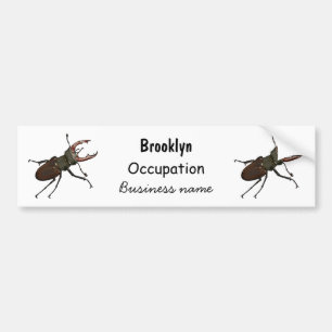 Adesivo Para Carro Ilustração do desenho animado do besouro do Stag