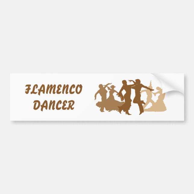 Adesivo Para Carro Ilustração dos dançarinos do Flamenco (Frente)