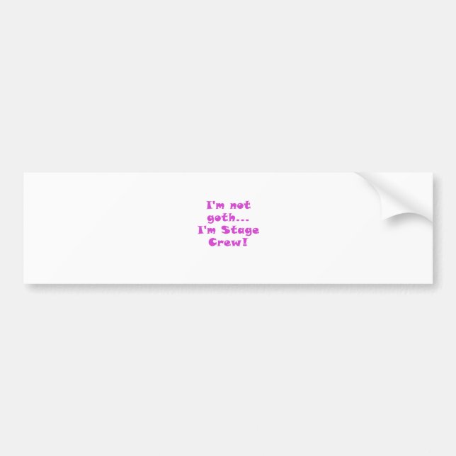 Adesivo Para Carro Im não grupo de palco do gótico Im (Frente)