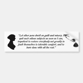 Adesivo Para Carro Ímã com citação de Jane Austen