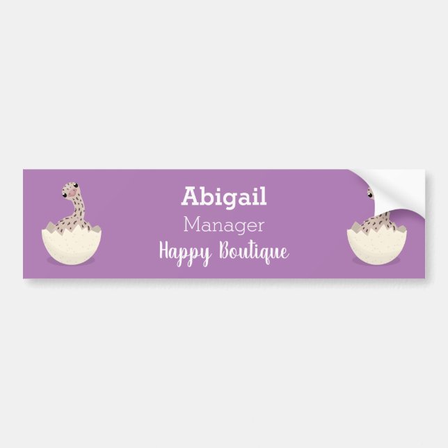 Adesivo Para Carro Imagem de desenho animado de biberão (Frente)