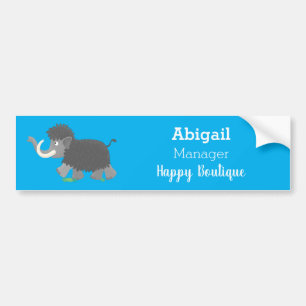 Adesivo Para Carro Imagem de desenho animado de mamute boazona
