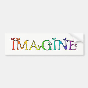 Adesivo Para Carro IMAGINE a mensagem inspirada