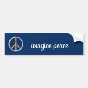 Adesivo Para Carro Imagine a paz
