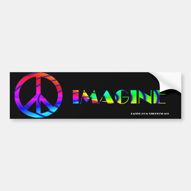 ADESIVO PARA CARRO IMAGINE A PAZ (Frente)