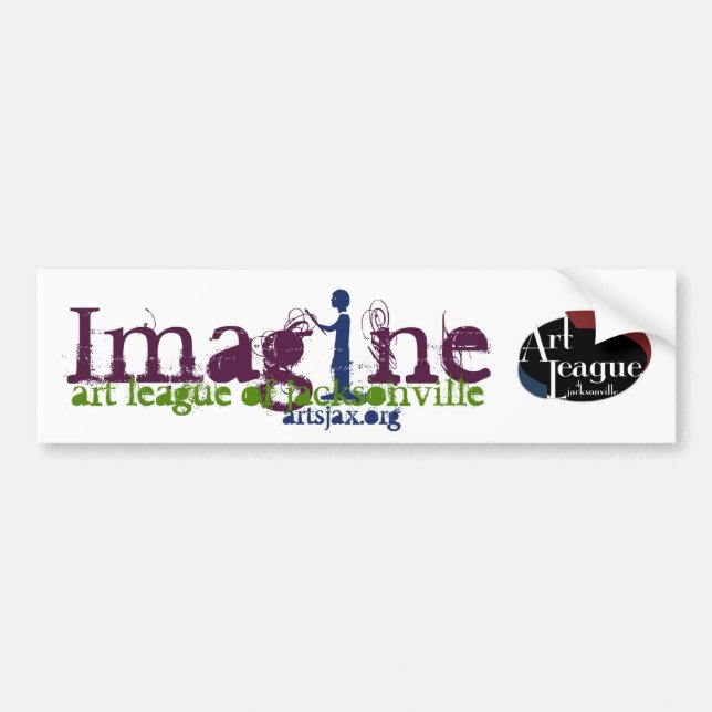 Adesivo Para Carro Imagine Bumpersticker (Frente)