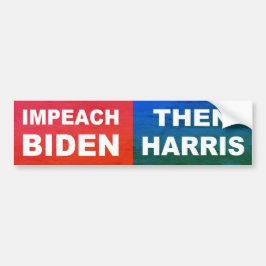 Adesivo Para Carro Impeach Biden Then Harris