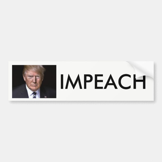 Adesivo Para Carro Impeach Impeach Impeach Anti-Donald Trump (Frente)