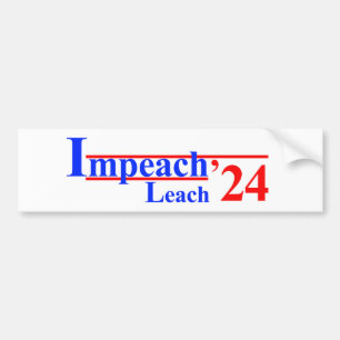 Adesivo Para Carro Impeach Leach '24 Bumper Sticker