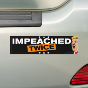 Adesivo Para Carro Impeachado Duas Vezes Um Termo Trump Perdido Anti-